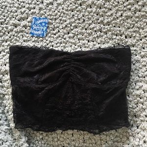 Free People longline Lace black bralette XS